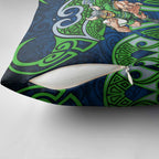 Canberra Raiders Rugby Pillow Cover Polynesian Tribal Viking Warrior Green Blue Pattern