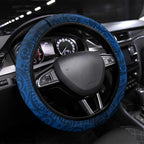 Canberra Raiders Rugby Steering Wheel Cover Polynesian Tribal Viking Warrior Green Blue Pattern