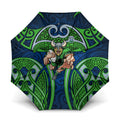 Canberra Raiders Rugby Umbrella Polynesian Tribal Viking Warrior Green Blue Pattern