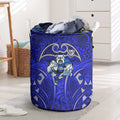Canterbury Bankstown Bulldogs Rugby Laundry Basket Polynesian Tribal Bulldog Warrior Blue Pattern