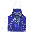 Canterbury Bankstown Bulldogs Rugby Apron Polynesian Tribal Bulldog Warrior Blue Pattern