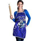 Canterbury Bankstown Bulldogs Rugby Apron Polynesian Tribal Bulldog Warrior Blue Pattern