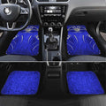 Canterbury Bankstown Bulldogs Rugby Car Mats Polynesian Tribal Bulldog Warrior Blue Pattern