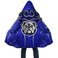 Canterbury Bankstown Bulldogs Rugby Cloak Polynesian Tribal Bulldog Warrior Blue Pattern