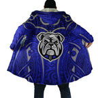 Canterbury Bankstown Bulldogs Rugby Cloak Polynesian Tribal Bulldog Warrior Blue Pattern