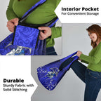 Canterbury Bankstown Bulldogs Rugby Grocery Bag Polynesian Tribal Bulldog Warrior Blue Pattern