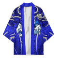 Canterbury Bankstown Bulldogs Rugby Kimono Polynesian Tribal Bulldog Warrior Blue Pattern