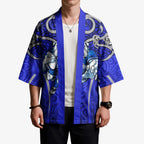 Canterbury Bankstown Bulldogs Rugby Kimono Polynesian Tribal Bulldog Warrior Blue Pattern