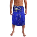 Canterbury Bankstown Bulldogs Rugby Lavalava Polynesian Tribal Bulldog Warrior Blue Pattern