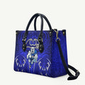 Canterbury Bankstown Bulldogs Rugby Leather Bag Polynesian Tribal Bulldog Warrior Blue Pattern