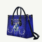 Canterbury Bankstown Bulldogs Rugby Leather Bag Polynesian Tribal Bulldog Warrior Blue Pattern