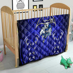 Canterbury Bankstown Bulldogs Rugby Quilt Polynesian Tribal Bulldog Warrior Blue Pattern