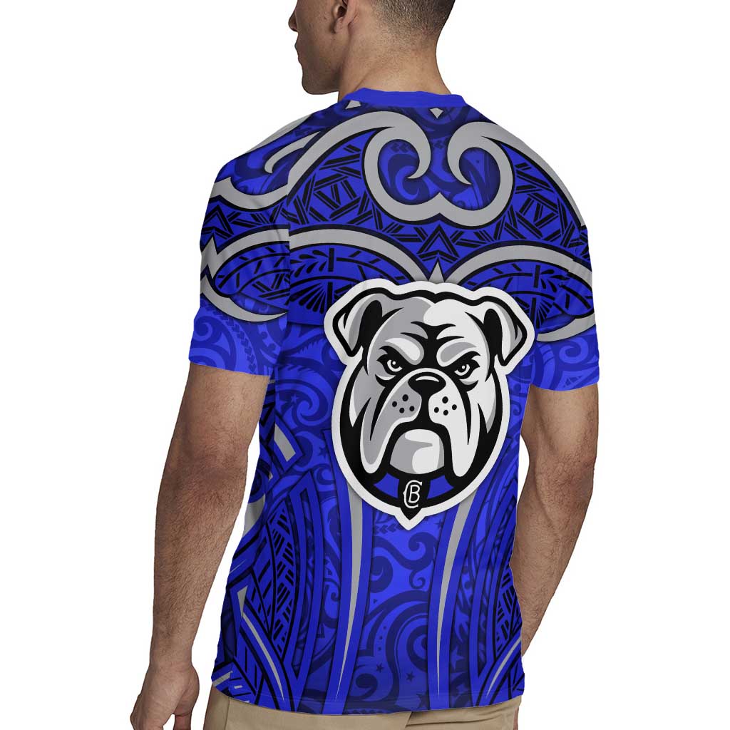 Canterbury Bankstown Bulldogs Rugby Rugby Jersey Polynesian Tribal Bulldog Warrior Blue Pattern