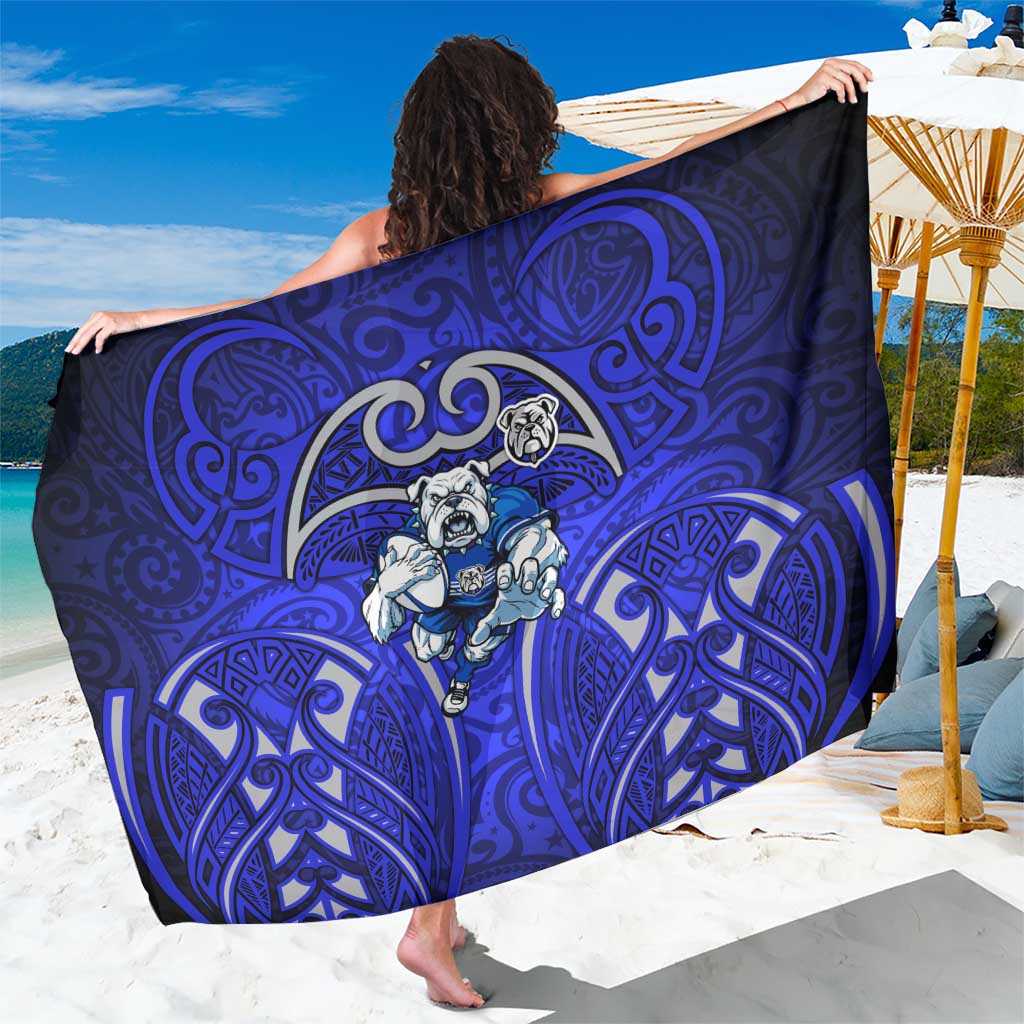 Canterbury Bankstown Bulldogs Rugby Sarong Polynesian Tribal Bulldog Warrior Blue Pattern