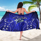 Canterbury Bankstown Bulldogs Rugby Sarong Polynesian Tribal Bulldog Warrior Blue Pattern