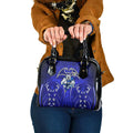 Canterbury Bankstown Bulldogs Rugby Shoulder Handbag Polynesian Tribal Bulldog Warrior Blue Pattern