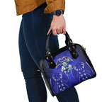 Canterbury Bankstown Bulldogs Rugby Shoulder Handbag Polynesian Tribal Bulldog Warrior Blue Pattern