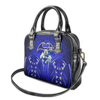 Canterbury Bankstown Bulldogs Rugby Shoulder Handbag Polynesian Tribal Bulldog Warrior Blue Pattern