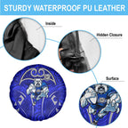 Canterbury Bankstown Bulldogs Rugby Spare Tire Cover Polynesian Tribal Bulldog Warrior Blue Pattern