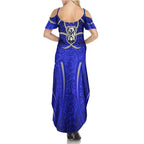 Canterbury Bankstown Bulldogs Rugby Summer Maxi Dress Polynesian Tribal Bulldog Warrior Blue Pattern