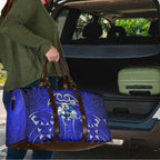 Canterbury Bankstown Bulldogs Rugby Travel Bag Polynesian Tribal Bulldog Warrior Blue Pattern