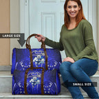 Canterbury Bankstown Bulldogs Rugby Travel Bag Polynesian Tribal Bulldog Warrior Blue Pattern