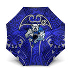 Canterbury Bankstown Bulldogs Rugby Umbrella Polynesian Tribal Bulldog Warrior Blue Pattern