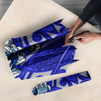 Canterbury Bankstown Bulldogs Rugby Umbrella Polynesian Tribal Bulldog Warrior Blue Pattern