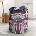 Manly Warringah Sea Eagles Rugby Laundry Basket Polynesian Tribal Eagle Warrior Maroon Pattern