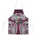 Manly Warringah Sea Eagles Rugby Apron Polynesian Tribal Eagle Warrior Maroon Pattern