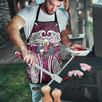 Manly Warringah Sea Eagles Rugby Apron Polynesian Tribal Eagle Warrior Maroon Pattern