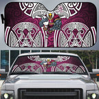 Manly Warringah Sea Eagles Rugby Auto Sun Shade Polynesian Tribal Eagle Warrior Maroon Pattern