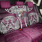 Manly Warringah Sea Eagles Rugby Back Car Seat Cover Polynesian Tribal Eagle Warrior Maroon Pattern