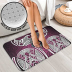 Manly Warringah Sea Eagles Rugby Bathroom Set Polynesian Tribal Eagle Warrior Maroon Pattern