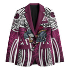 Manly Warringah Sea Eagles Rugby Blazer Polynesian Tribal Eagle Warrior Maroon Pattern