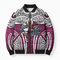Manly Warringah Sea Eagles Rugby Bomber Puffer Jacket Polynesian Tribal Eagle Warrior Maroon Pattern