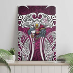 Manly Warringah Sea Eagles Rugby Canvas Wall Art Polynesian Tribal Eagle Warrior Maroon Pattern