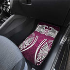 Manly Warringah Sea Eagles Rugby Car Mats Polynesian Tribal Eagle Warrior Maroon Pattern