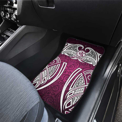Manly Warringah Sea Eagles Rugby Car Mats Polynesian Tribal Eagle Warrior Maroon Pattern