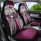 Manly Warringah Sea Eagles Rugby Car Seat Cover Polynesian Tribal Eagle Warrior Maroon Pattern