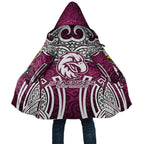 Manly Warringah Sea Eagles Rugby Cloak Polynesian Tribal Eagle Warrior Maroon Pattern
