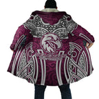 Manly Warringah Sea Eagles Rugby Cloak Polynesian Tribal Eagle Warrior Maroon Pattern