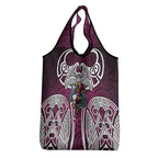Manly Warringah Sea Eagles Rugby Grocery Bag Polynesian Tribal Eagle Warrior Maroon Pattern