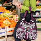 Manly Warringah Sea Eagles Rugby Grocery Bag Polynesian Tribal Eagle Warrior Maroon Pattern