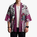Manly Warringah Sea Eagles Rugby Kimono Polynesian Tribal Eagle Warrior Maroon Pattern