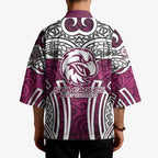 Manly Warringah Sea Eagles Rugby Kimono Polynesian Tribal Eagle Warrior Maroon Pattern