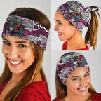 Manly Warringah Sea Eagles Rugby Neck Gaiter Polynesian Tribal Eagle Warrior Maroon Pattern