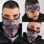 Manly Warringah Sea Eagles Rugby Neck Gaiter Polynesian Tribal Eagle Warrior Maroon Pattern