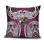 Manly Warringah Sea Eagles Rugby Pillow Cover Polynesian Tribal Eagle Warrior Maroon Pattern