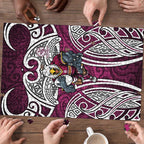 Manly Warringah Sea Eagles Rugby Puzzle Polynesian Tribal Eagle Warrior Maroon Pattern